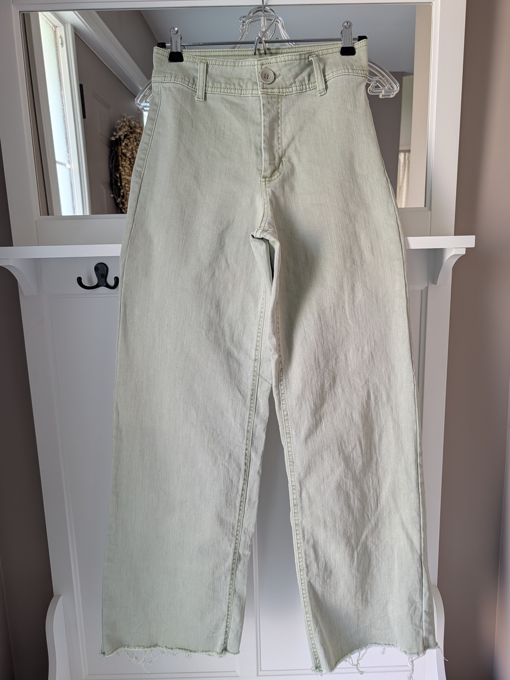 Oat New York Green Wide Leg Jean Size 0/25